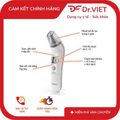 Nhiệt kế đo tai Omron TH839S chính hãng 4 Nhiệt kế đo tai Omron TH839S chính hãng