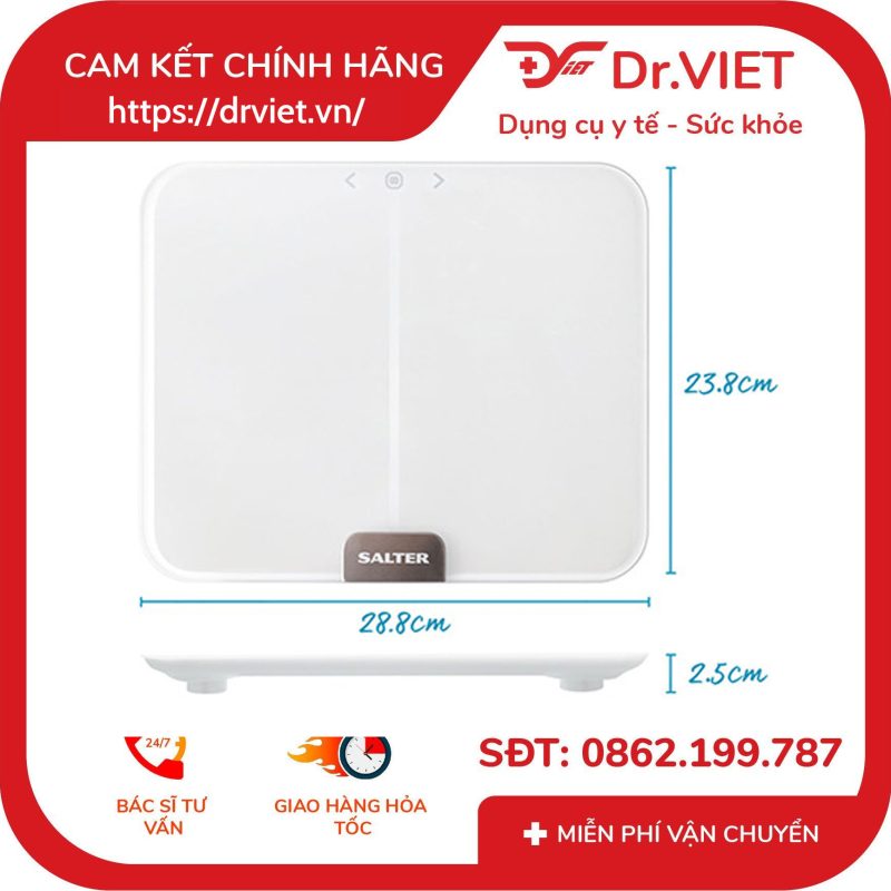 Cân phân tích chỉ số cơ thể Salter 9164WH3R 13 Cân phân tích chỉ số cơ thể Salter 9164WH3R