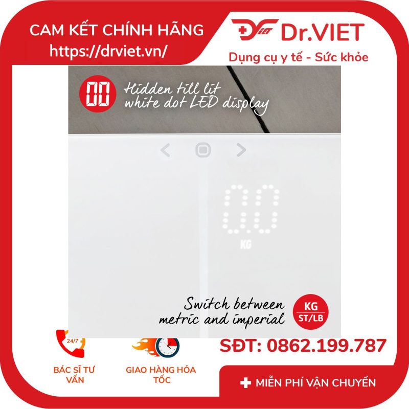 Cân phân tích chỉ số cơ thể Salter 9164WH3R 11 Cân phân tích chỉ số cơ thể Salter 9164WH3R
