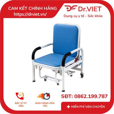 Ghế gấp kim loại sang trọng cho bệnh viện Ske001