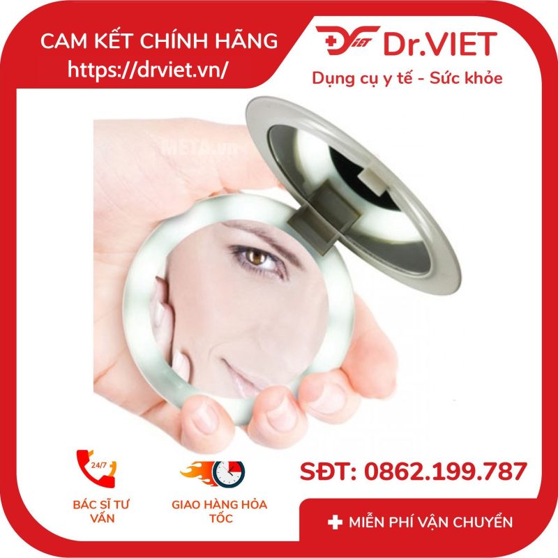 Gương trang điểm cầm tay Homedics MIR-150CG-EU 8 Gương trang điểm cầm tay Homedics MIR-150CG-EU