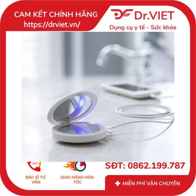 Gương trang điểm cầm tay Homedics MIR-150CG-EU