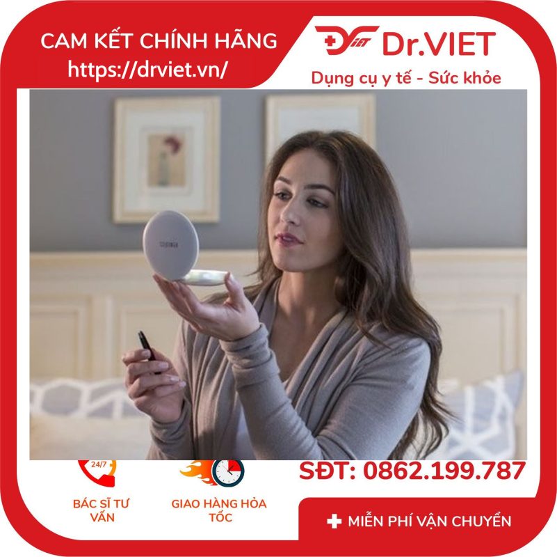 Gương trang điểm cầm tay Homedics MIR-150CG-EU