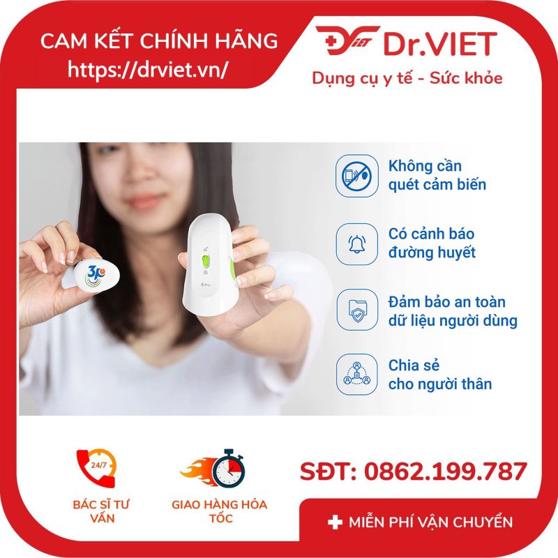 Máy Đo Đường Huyết Liên Tục 3P FPT Medicare 10 Máy Đo Đường Huyết Liên Tục 3P FPT Medicare