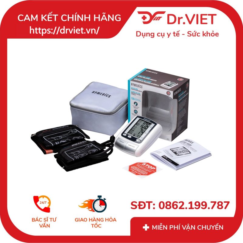 Máy đo huyết áp bắp tay Homedics BPA-065 11 Máy đo huyết áp bắp tay Homedics BPA-065