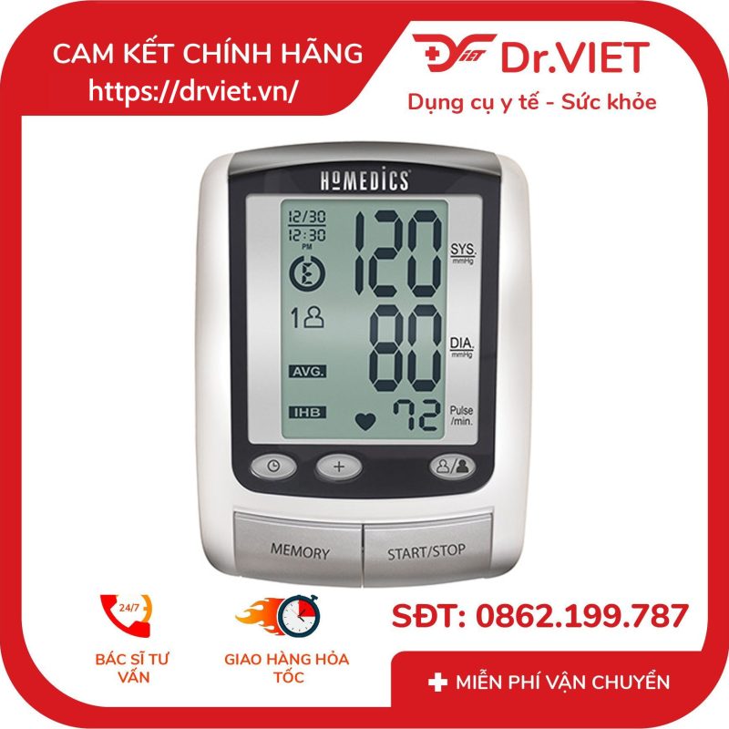 Máy đo huyết áp bắp tay Homedics BPA-065 13 Máy đo huyết áp bắp tay Homedics BPA-065