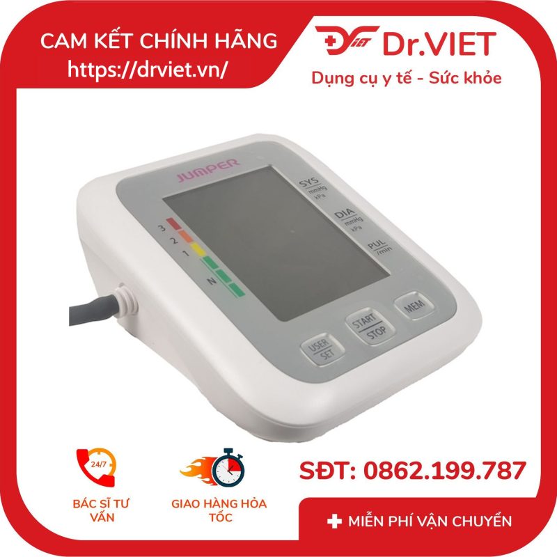 Máy đo huyết áp bắp tay Jumper JPD-HA120 15 Máy đo huyết áp bắp tay Jumper JPD-HA120