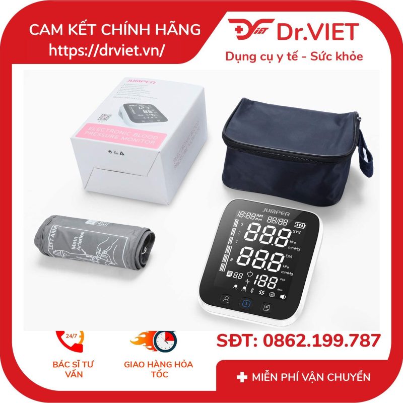 Máy đo huyết áp bắp tay Jumper JPD-HA121 (Bluetooth) 11 Máy đo huyết áp bắp tay Jumper JPD-HA121 (Bluetooth)