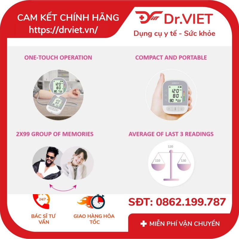 Máy đo huyết áp bắp tay Jumper JPD-HA210 11 Máy đo huyết áp bắp tay Jumper JPD-HA210