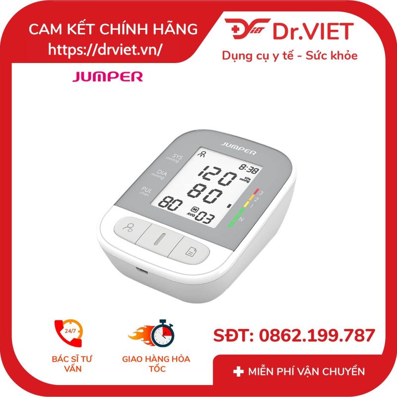Máy đo huyết áp bắp tay Jumper JPD-HA210 12 Máy đo huyết áp bắp tay Jumper JPD-HA210