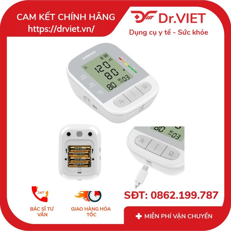 Máy đo huyết áp bắp tay Jumper JPD-HA210 14 Máy đo huyết áp bắp tay Jumper JPD-HA210