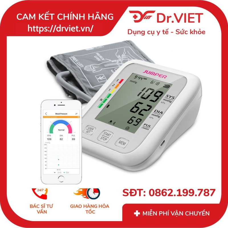 Máy đo huyết áp bắp tay Jumper JPD-HA210 15 Máy đo huyết áp bắp tay Jumper JPD-HA210