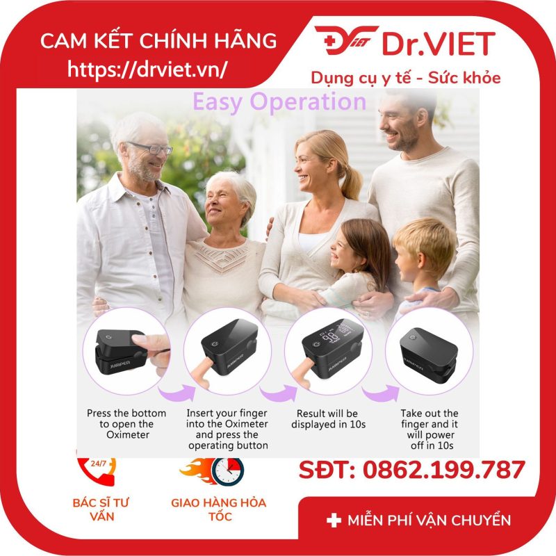 Máy đo nồng độ oxy máu và nhịp tim Jumper JPD-500G 12 Máy đo nồng độ oxy máu và nhịp tim Jumper JPD-500G