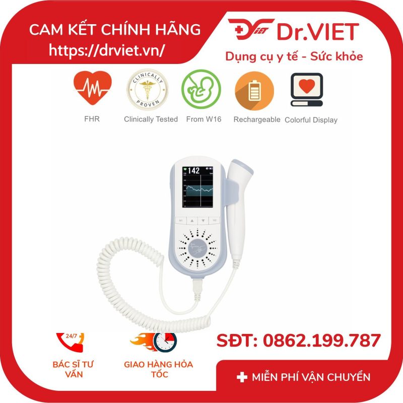 Máy đo tim thai cá nhân Jumper JPD-100E 13 Máy đo tim thai cá nhân Jumper JPD-100E