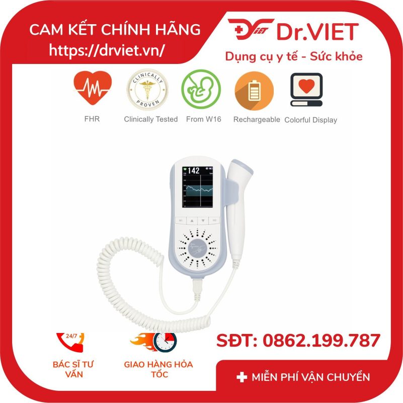 Máy đo tim thai cá nhân Jumper JPD-100E 14 Máy đo tim thai cá nhân Jumper JPD-100E