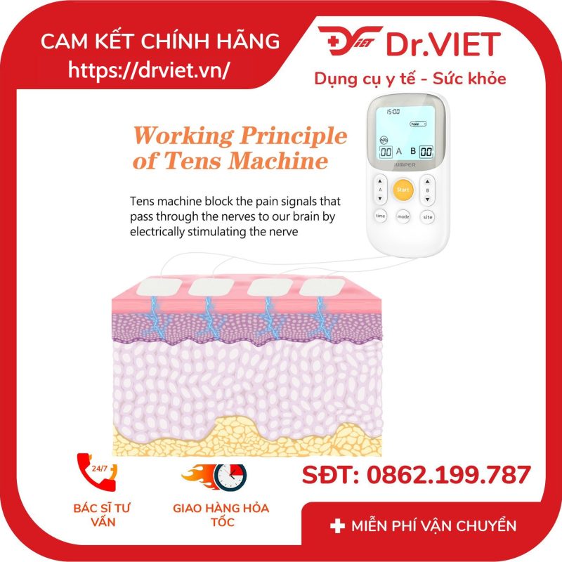 Máy massage vật lý trị liệu liệu pháp TENS Jumper JPD-ES200 14 Máy massage vật lý trị liệu liệu pháp TENS Jumper JPD-ES200