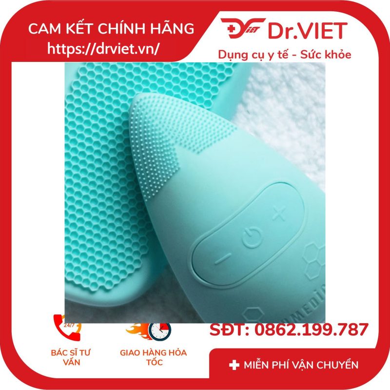 Máy rửa mặt USA Silicone kháng khuẩn siêu âm hút chân không HoMedics FAC-350 11 Máy rửa mặt USA Silicone kháng khuẩn siêu âm hút chân không HoMedics FAC-350