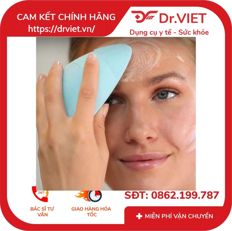 Máy rửa mặt USA Silicone kháng khuẩn siêu âm hút chân không HoMedics FAC-350 15 Máy rửa mặt USA Silicone kháng khuẩn siêu âm hút chân không HoMedics FAC-350