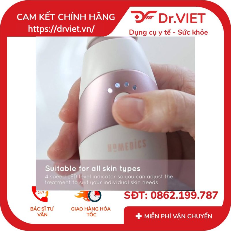 Máy tẩy tế bào chết Homedics MDA-100 siêu mài mòn kim cương trẻ hóa da