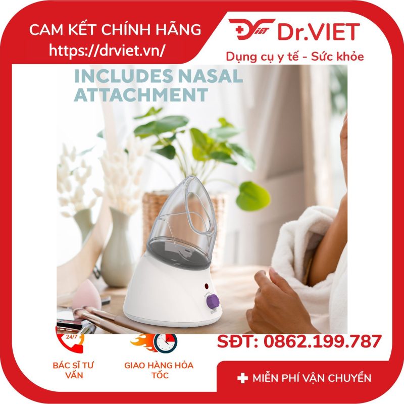 Máy xông hơi mặt tái tạo da Homedics FAC-40WTA/FAC-40GYA