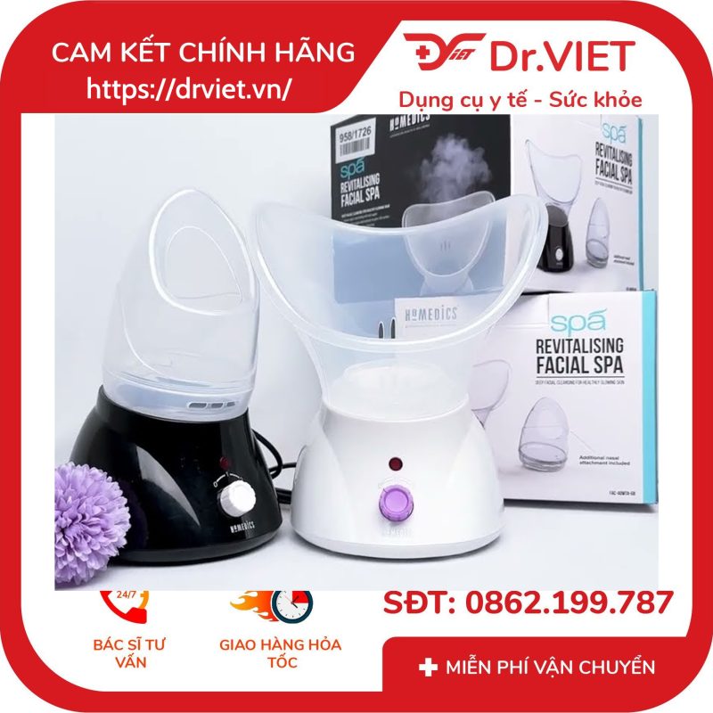 Máy xông hơi mặt tái tạo da Homedics FAC-40WTA/FAC-40GYA