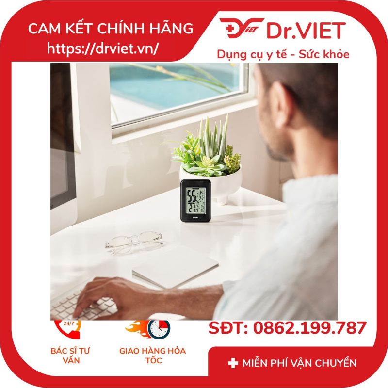 Alternative view of Nhiệt ẩm kế điện tử Homedics UHE-HM100