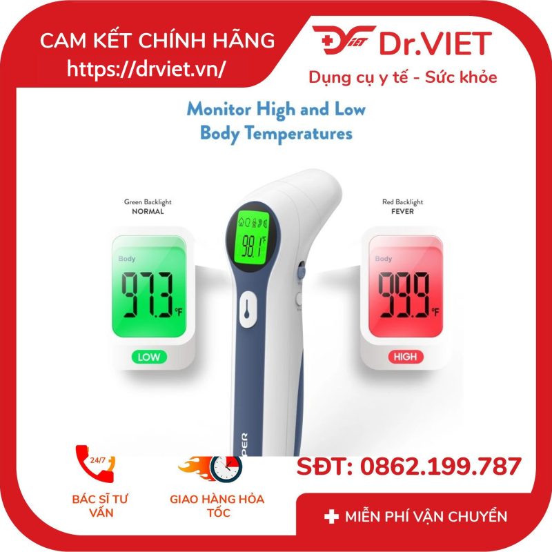 Nhiệt kế hồng ngoại đo trán Jumper JPD-FR300 12 Nhiệt kế hồng ngoại đo trán Jumper JPD-FR300