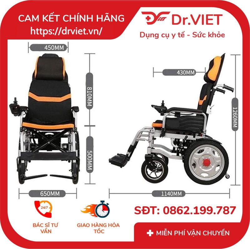 Xe lăn điện cao cấp Maidestie DLY-6011 13 Xe lăn điện cao cấp Maidestie DLY-6011