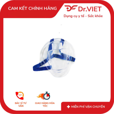 mặt nạ xông mũi họng omron - mask PVC chính hãng