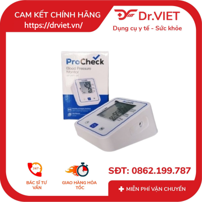 Máy đo huyết áp bắp tay Procheck BP 3KD1-3F Chính hãng - Độ chính xác cao đã được kiểm chứng, đo nhanh, chuẩn, cảm biến thông minh, công nghệ đo tiên tiến, lưu trữ lịch sử đo, bảo hành chính hãng, tự động bơm xả, vòng bít êm ái, phù hợp với mọi thành viên trong gia đình, màn hình LCD lớn rõ nét, cảnh báo nhịp tim bất thường, thao tác đơn giản, tiết kiệm pin, hướng dẫn đặt tay đúng, công nghệ đo thông minh