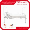 Giường Inox y tế 1,2m 1 Tay Quay Có Bánh xe, Thanh chắn, Có bô hoặc không có bô - Giải pháp chăm sóc người bệnh an toàn, bền bỉ và tiện dụng cho mọi gia đình