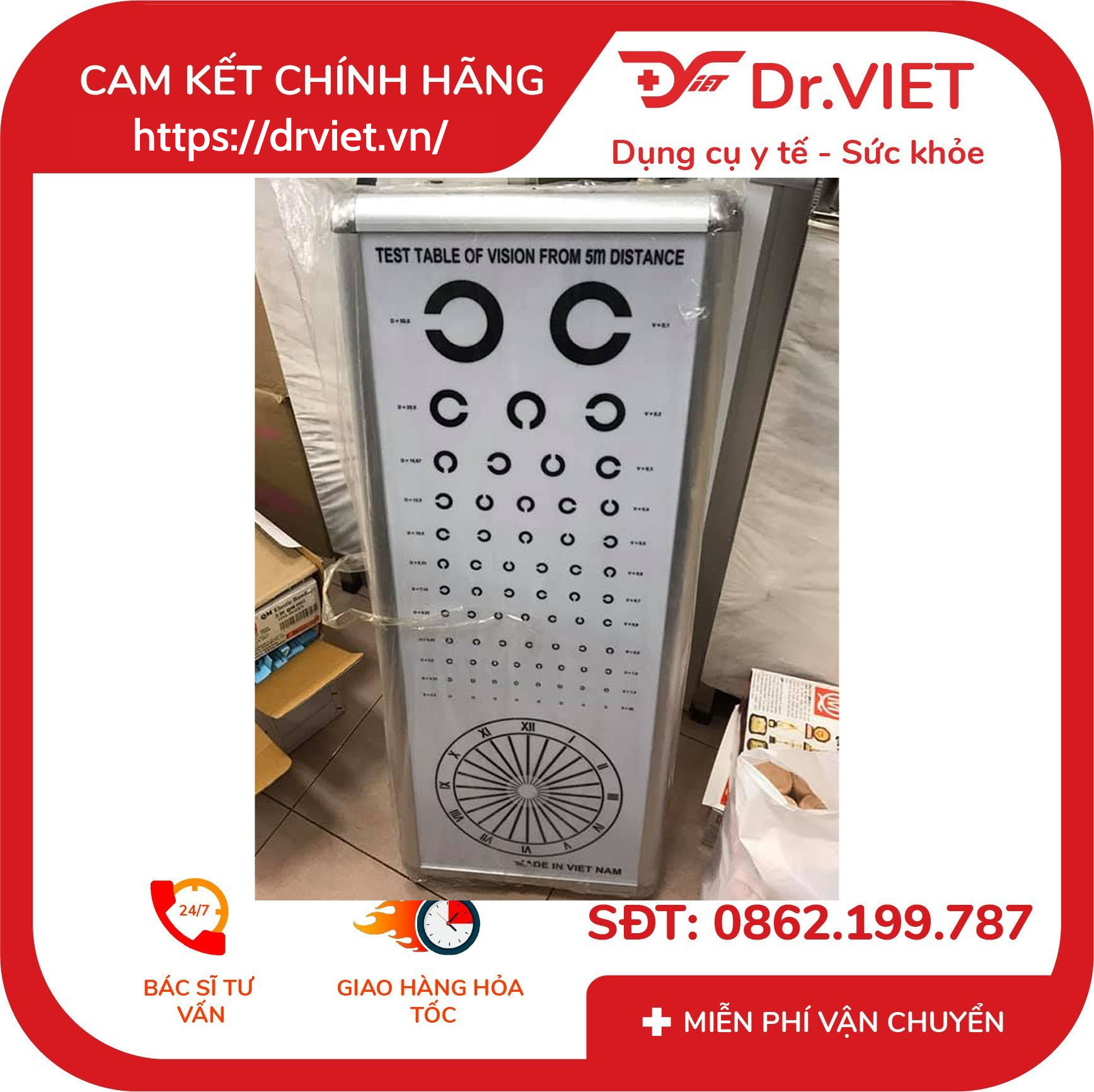 đèn thị lực chữ c 6 Đèn thị lực chữ C