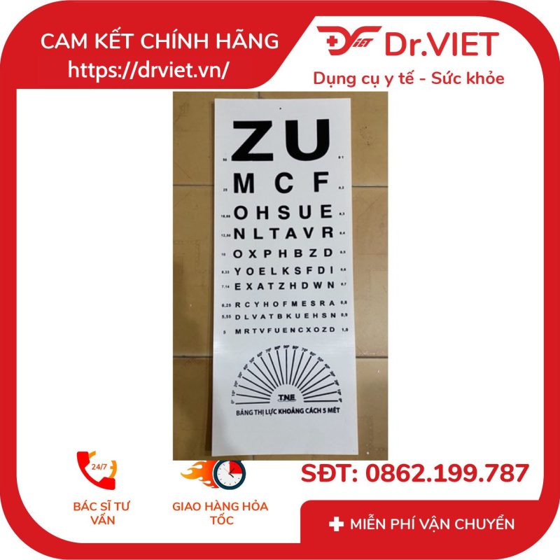 Đèn thị lực chữ ZU 10 Đèn thị lực chữ ZU