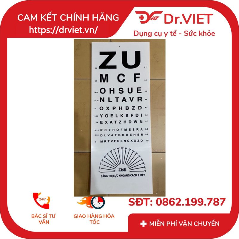 Đèn thị lực chữ ZU 11 Đèn thị lực chữ ZU