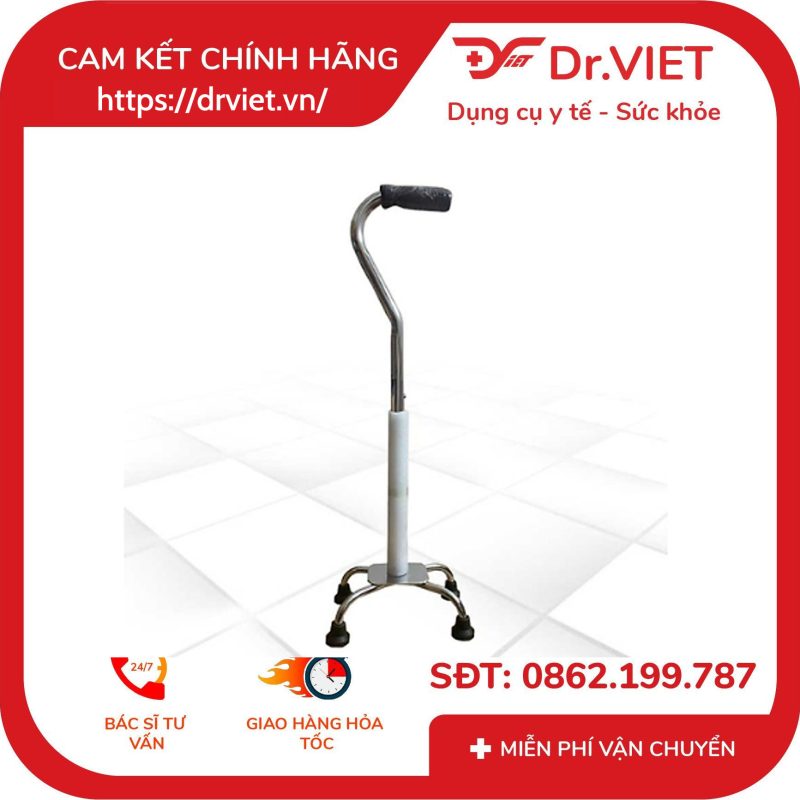 Gậy 4 chân Inox Đức Cường DCG01 9 Gậy 4 chân Inox Đức Cường DCG01