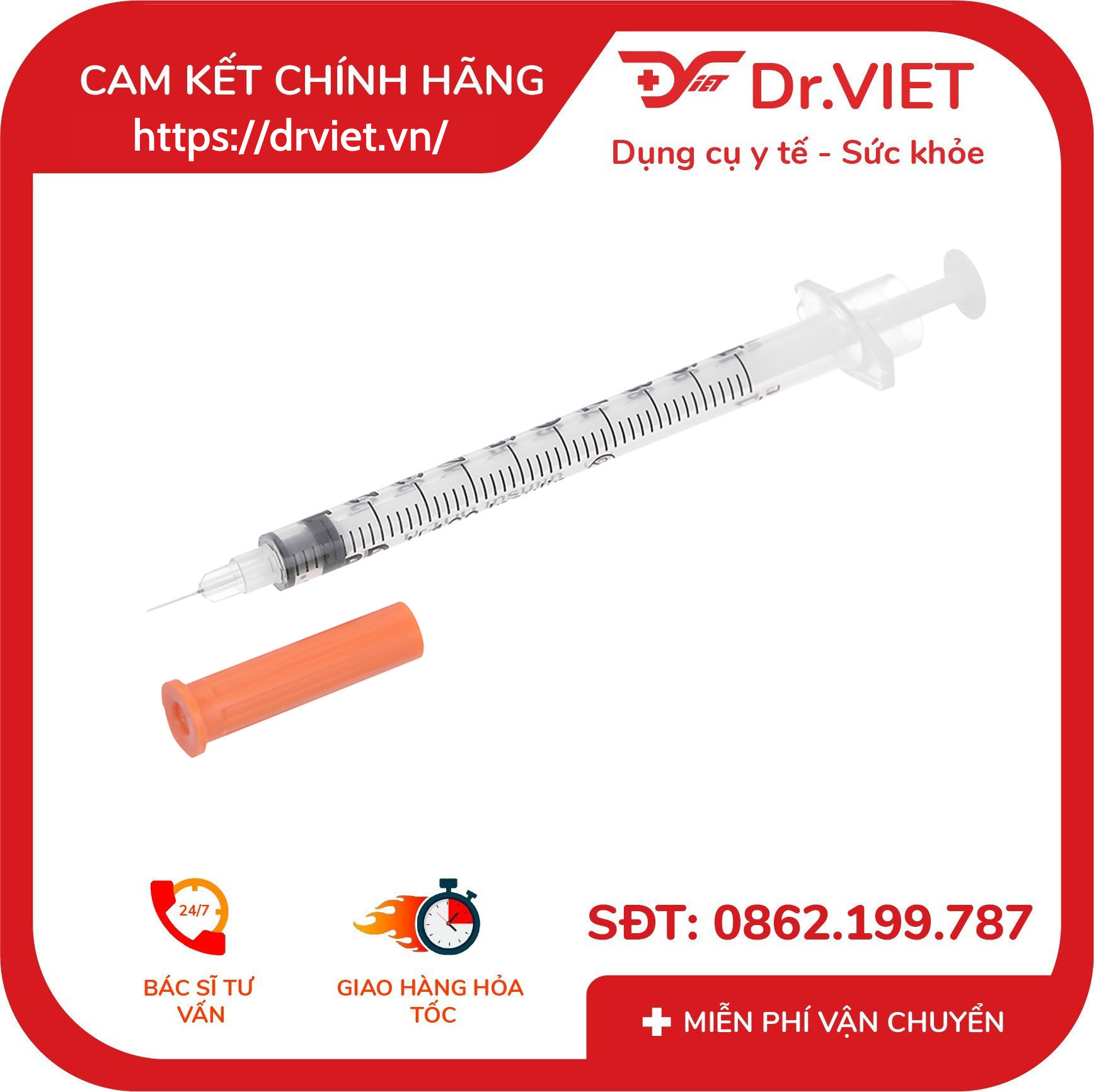 Kim tiêm Insumed 1ml 30g x 8mm Pic Solution 7 Kim tiêm Insumed 1ml 30g x 8mm Pic Solution