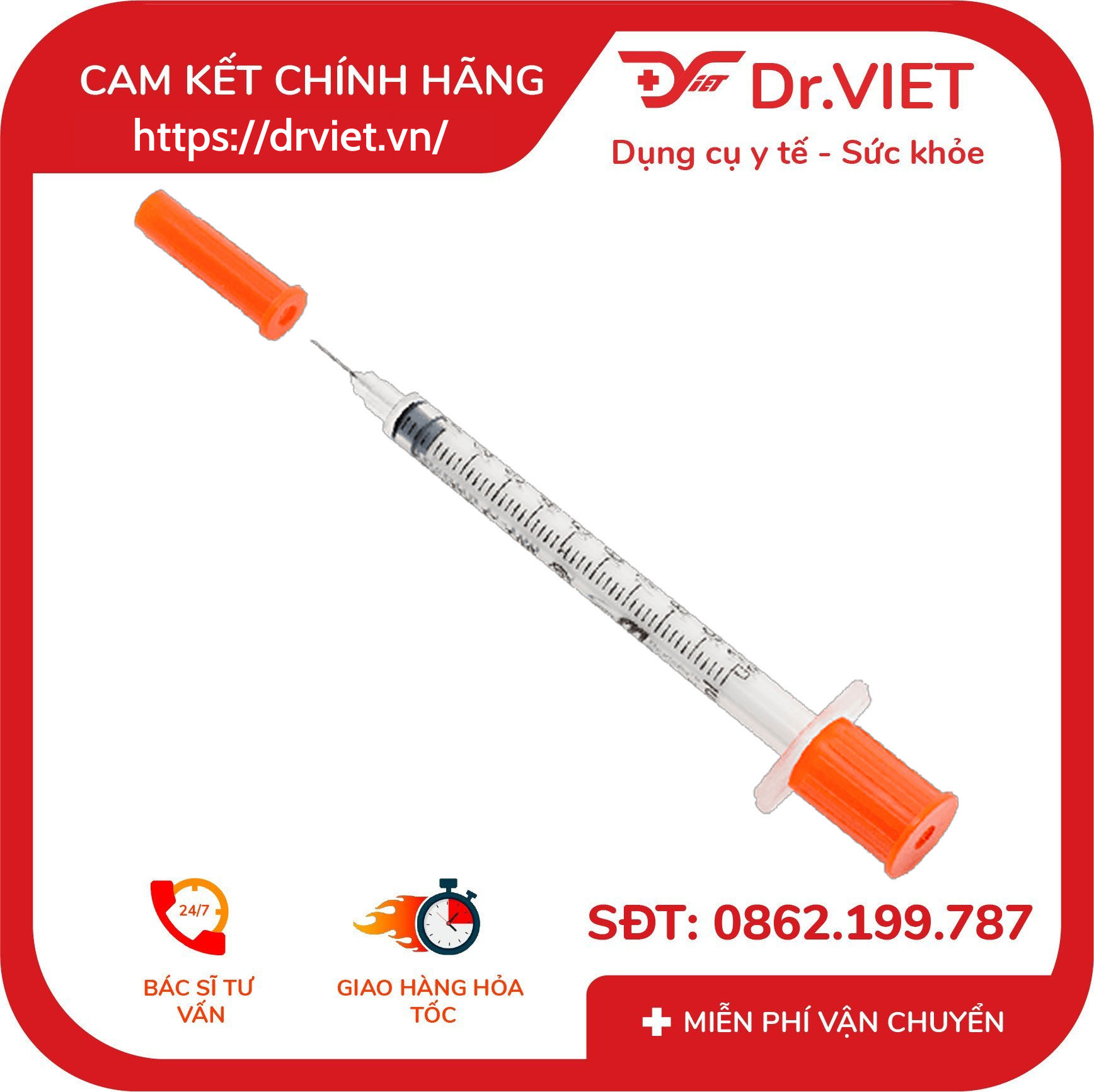 Kim tiêm Insumed 1ml 30g x 8mm Pic Solution 3 Kim tiêm Insumed 1ml 30g x 8mm Pic Solution