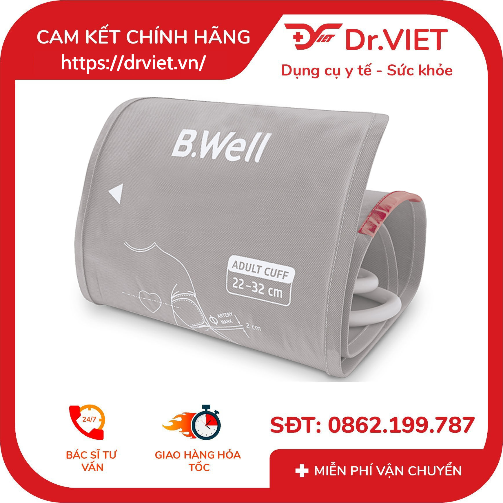 Vòng bít size M B.Well Swiss WA-C-M 2 Vòng bít size M B.Well Swiss WA-C-M