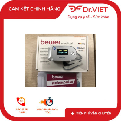 máy đo nồng độ oxy trong máu spo2 và nhịp tim beurer po60 -màn hình led - bảo hành 24 tháng 2 máy đo nồng độ