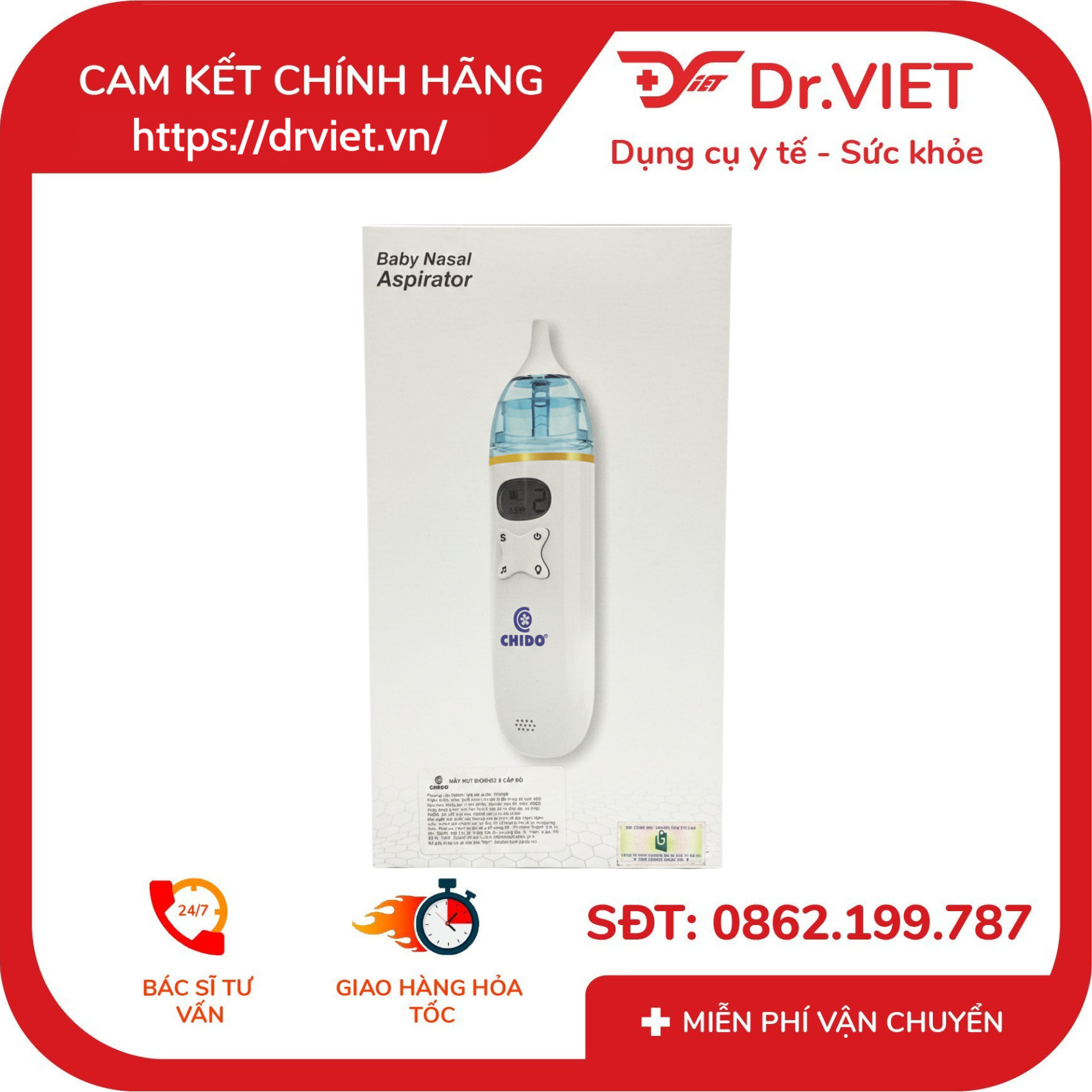 Máy Hút Dịch Mũi 3 Cấp Độ FY800B CHIDO