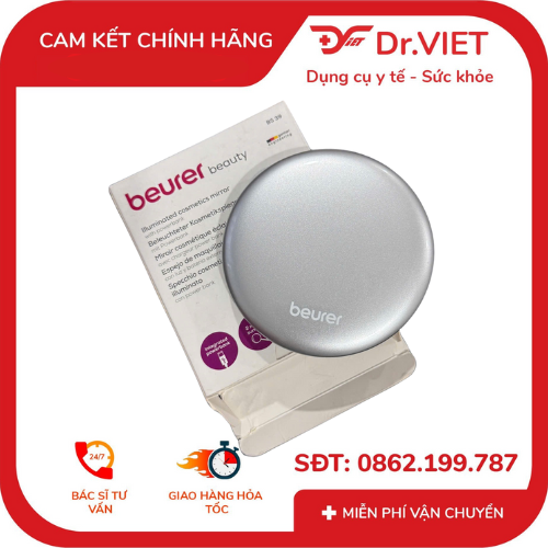 gương trang điểm bỏ túi beurer beauty bs39 tích hợp sạc dự phòng 5 Gương trang điểm bỏ túi Beurer Beauty BS39 tích hợp sạc dự phòng