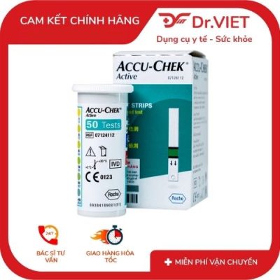 Accu-Chek Active Máy đo đường huyết cho kết quả sau 5 giây, chính xác lên đến 99,9%