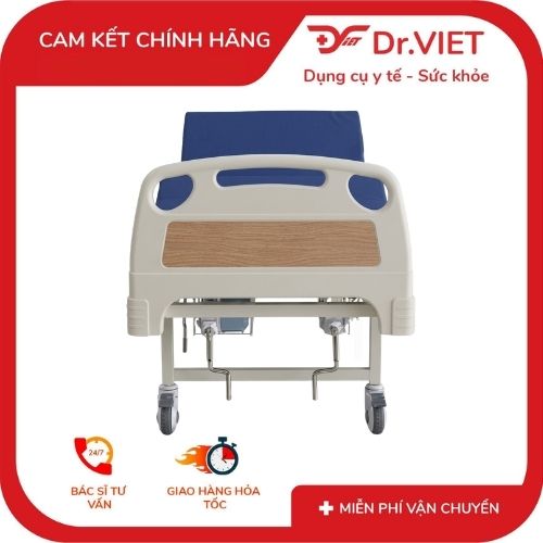 giường y tế 3 tay quay có bô vệ sinh gbm-094a 5 GIƯỜNG Y TẾ 3 TAY QUAY CÓ BÔ VỆ SINH GBM-094A