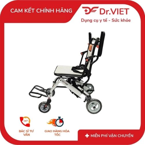 Alternative view of Xe Lăn Lucass X400 Siêu Nhẹ 9kg - Xe Lăn Gấp Gọn Đi Du Lịch, Khung Nhôm Cao Cấp Chống Rỉ Sét
