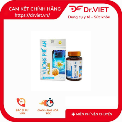 Thực Phẩm Bảo Vệ Sức Khỏe Vương Phế An Plus Hộp 1 lọ 60gr viên nén 