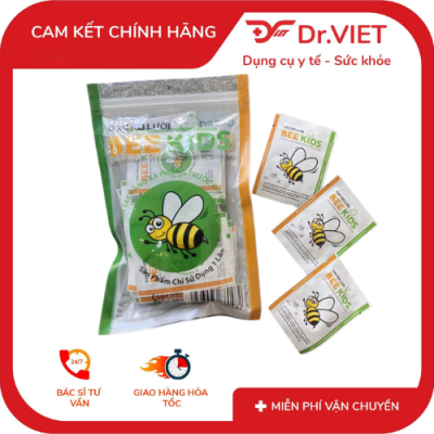 Gạc Rơ Lưỡi Bee Kids 20/36 Gói Chính Hãng – Gạc Tiệt Trùng Dùng Một Lần, Vệ Sinh Răng Miệng Dịu Nhẹ Cho Trẻ Sơ Sinh & Trẻ Nhỏ