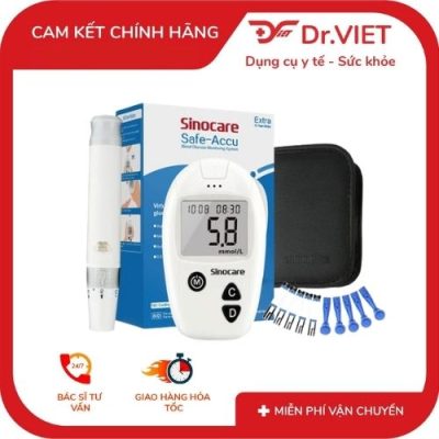 Bộ Kiểm Tra Đường Huyết Safe-Accu Chính Hãng – Đo Nhanh 10 Giây, Chính Xác Tại Nhà