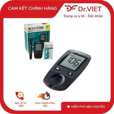 Accu-Chek Active Máy đo đường huyết cho kết quả sau 5 giây, chính xác lên đến 99,9%