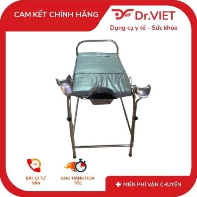 Bàn Khám Sản Inox Có Nệm Dr.Viet – Thiết Bị Phụ Khoa Tiêu Chuẩn Bệnh Viện, Giá Tốt