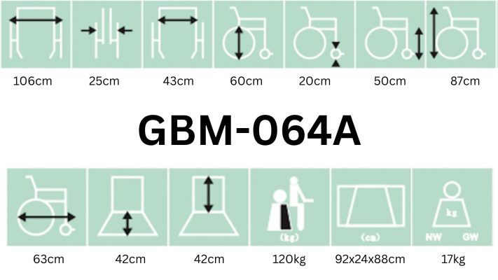 XE LĂN CÓ BÔ KHUNG THÉP MẠ CROM GBM-064A